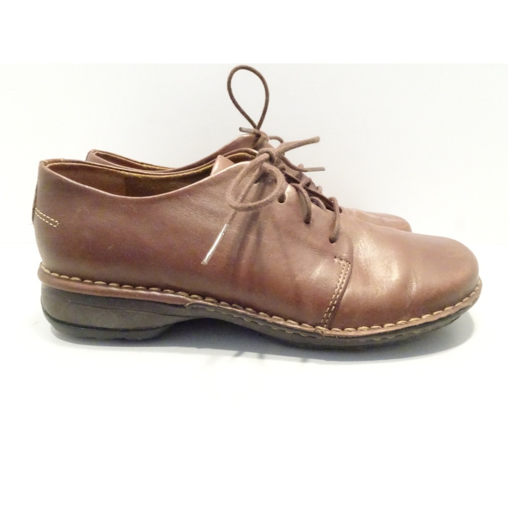 Rockport Brown Leather Lace Up Oxfords Shoes Womens 6M